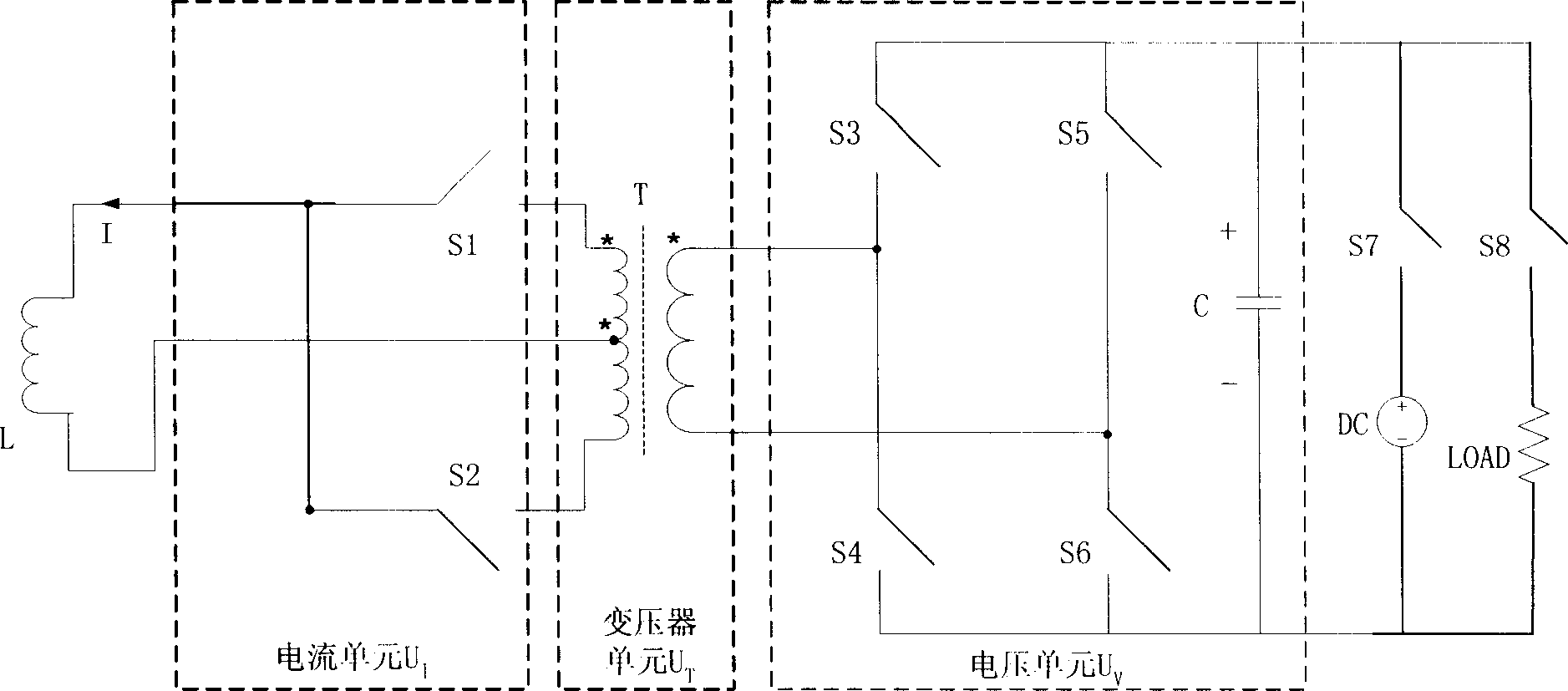 Method for controlling charging and discharging currents of adjuster for superconducting magnet