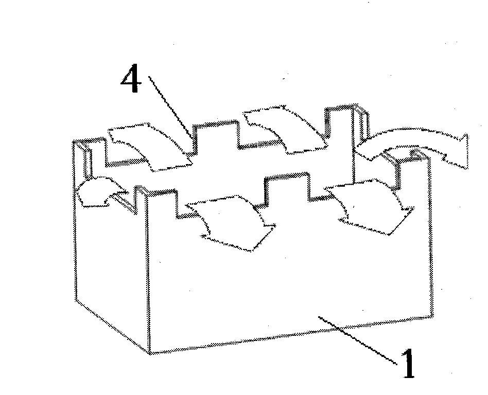 Method and device for chain velvet making of multi-crystalline solar cell