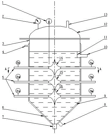 A multi-component layered submerged impinging flow reactor