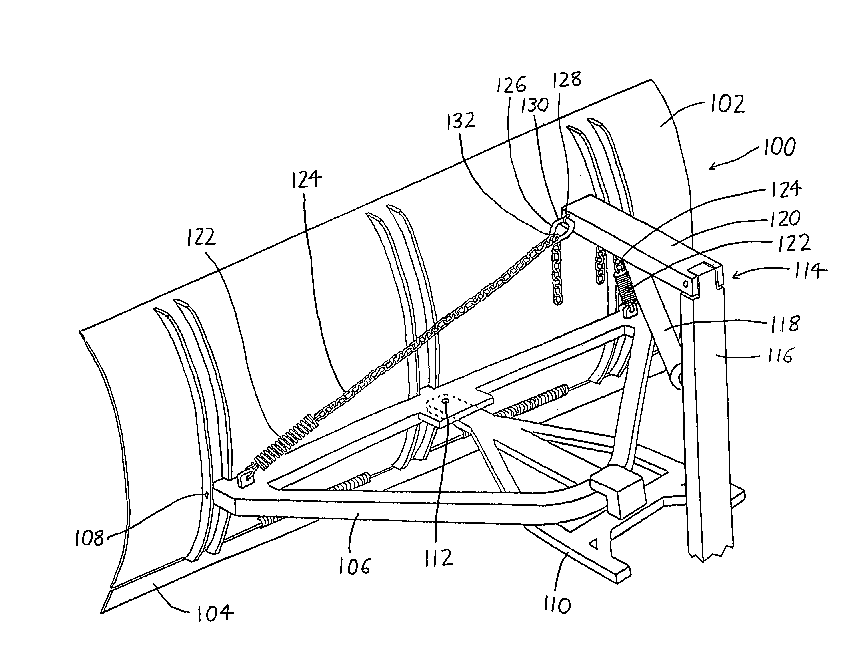 Load reliever for plow moldboard