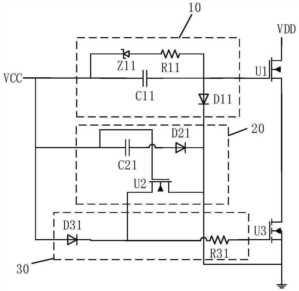 Depletion mode transistor driving circuit and chip