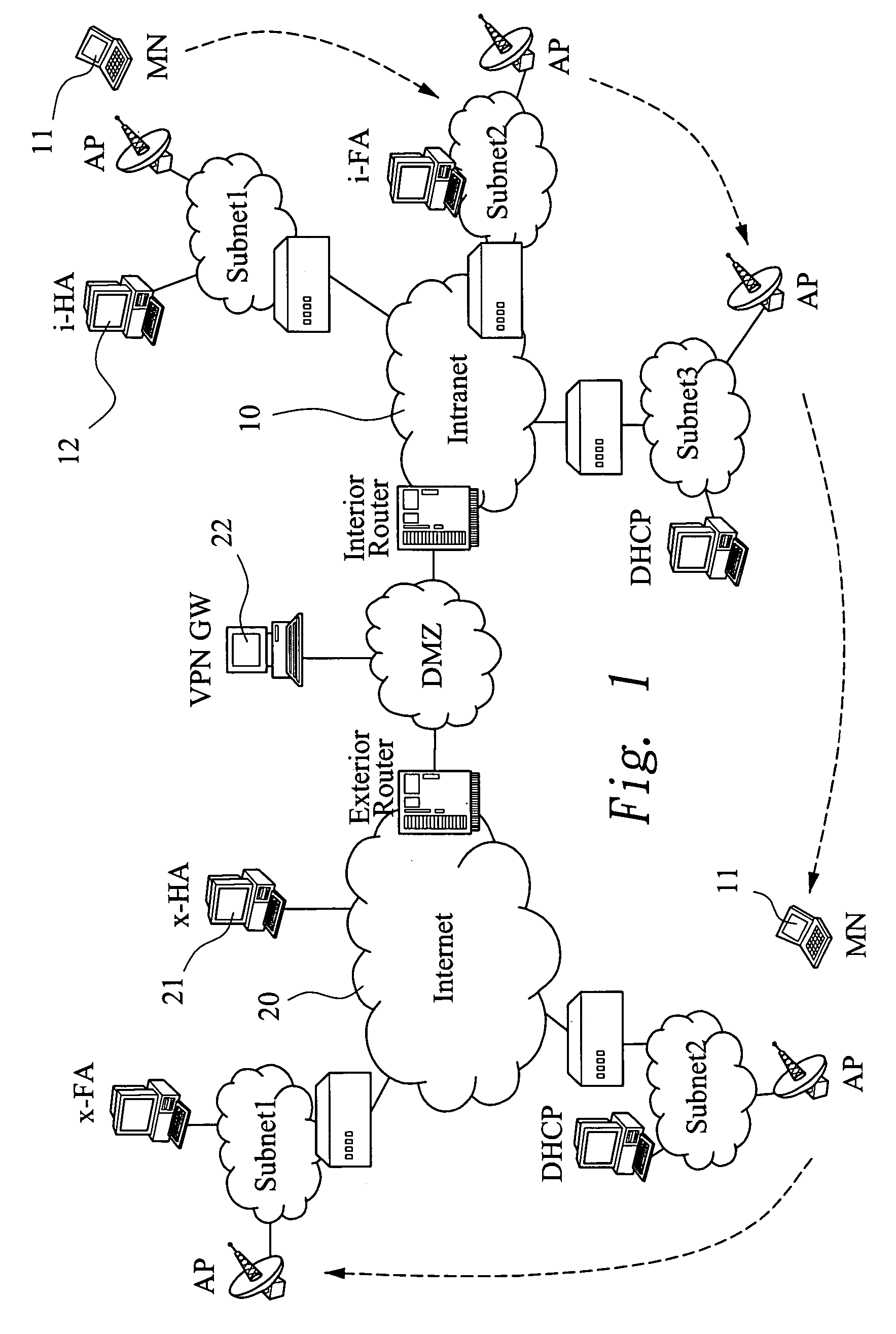 Mobile VPN proxy method based on session initiation protocol