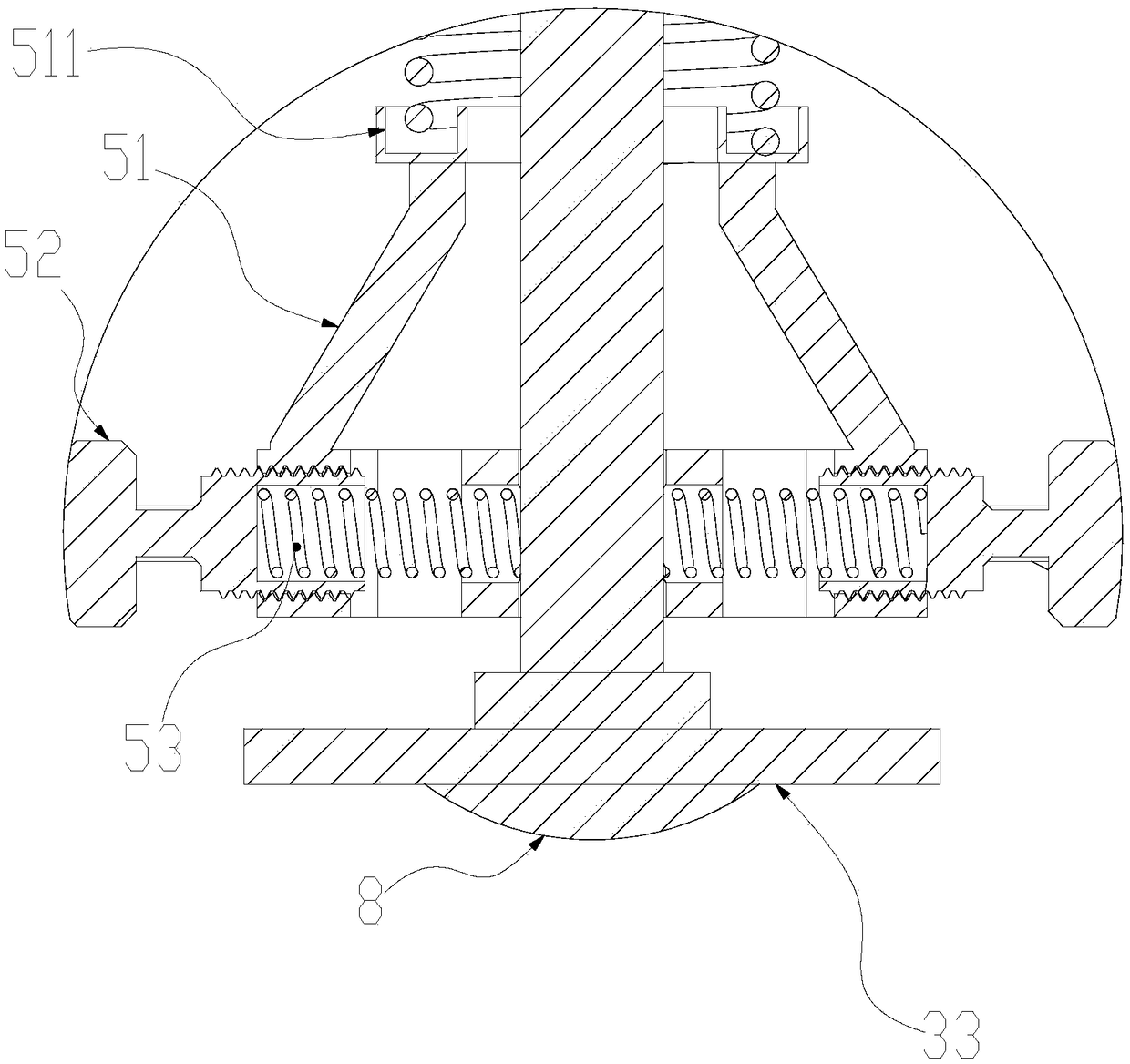 High-efficiency mowing and gathering machine