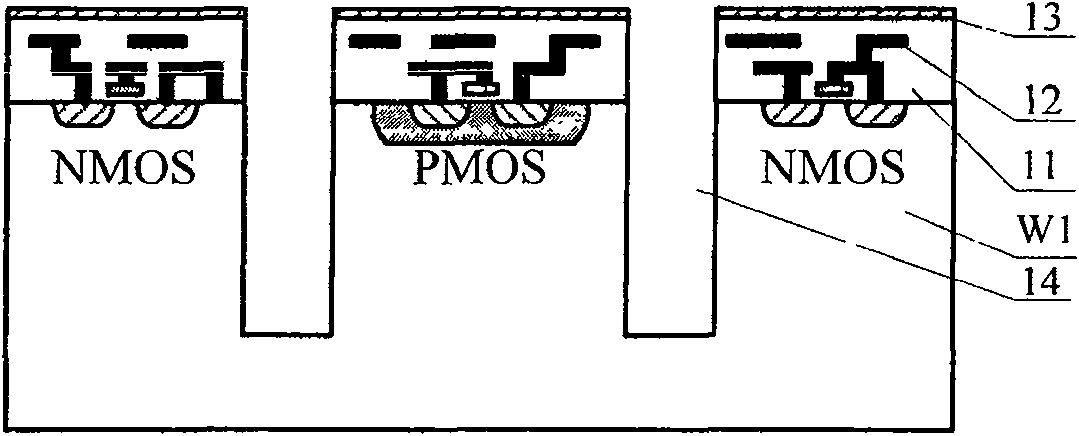 High, depth and width three-dimensional uprightness interconnect and realization method of three-dimensional integrate circuit