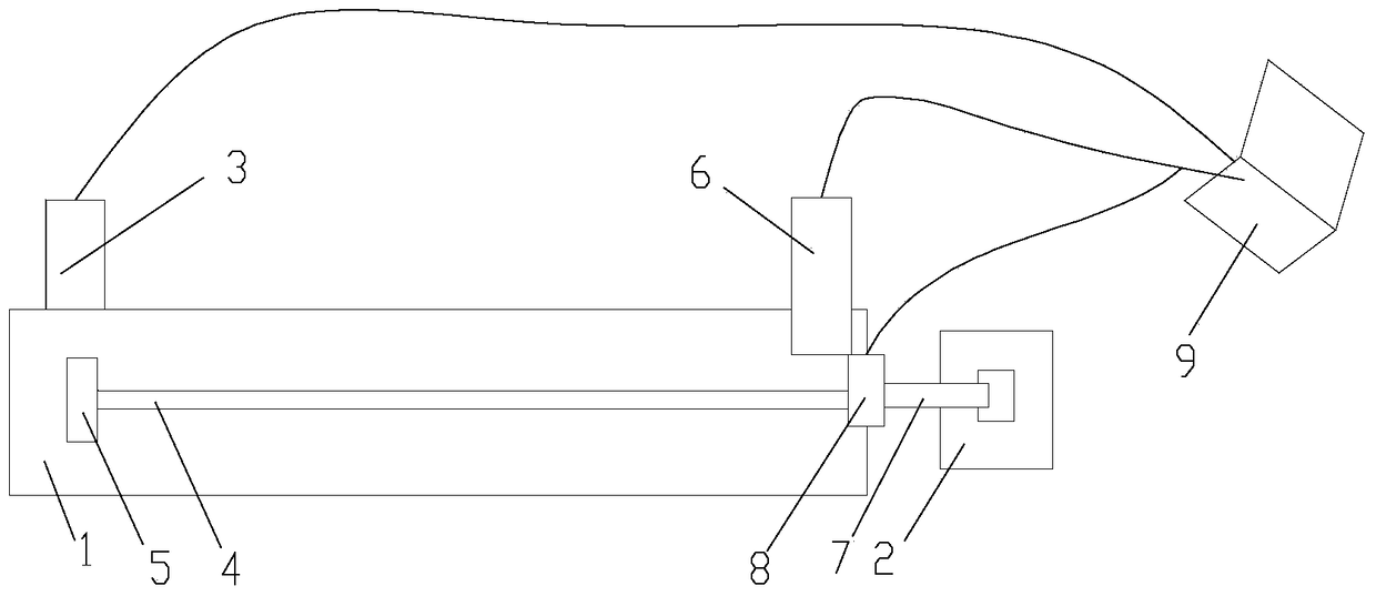 A device and method for testing the bending strength of bamboo slices by ultrasonic motor