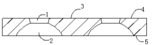 Long-narrow trench mask plate for vapor plating