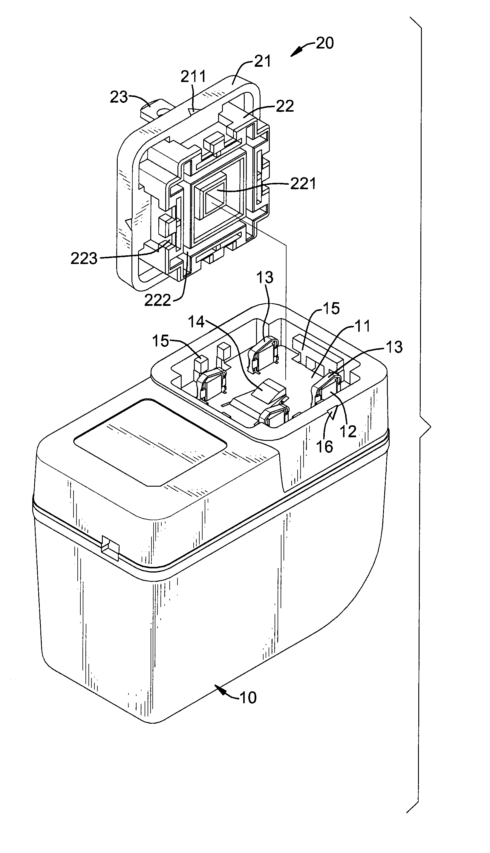 Converter with position adjustable plug