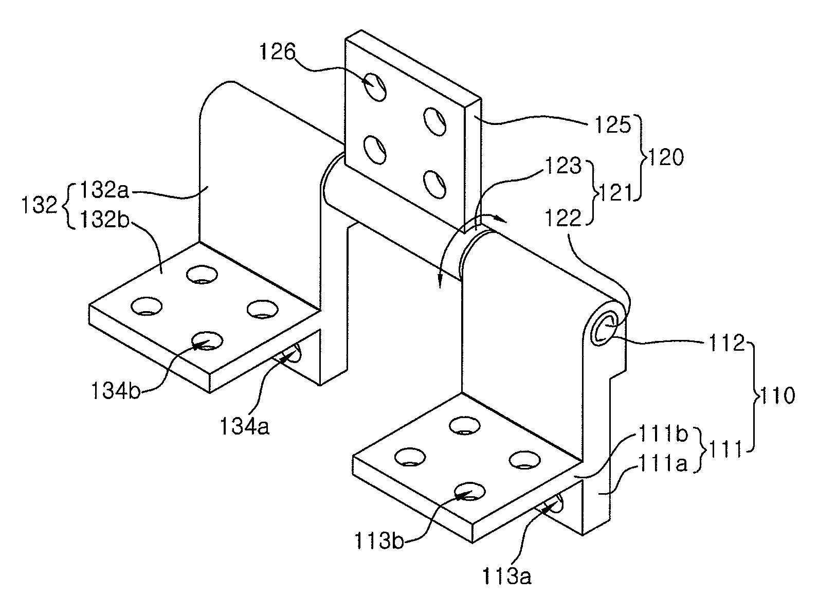 Hinge module for an electronic device and electronic device having the same