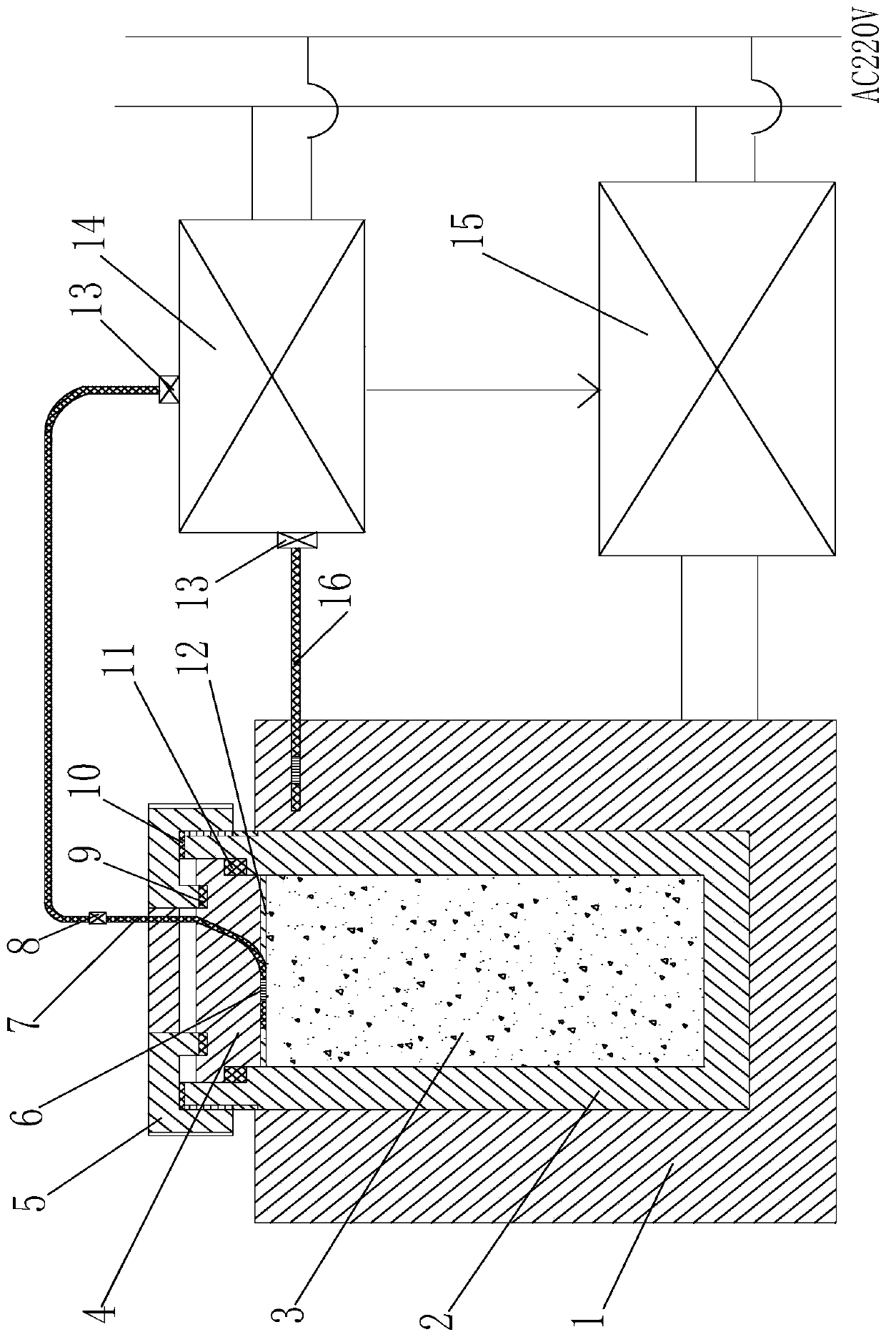 A system and method for simulating and testing the expansion pressure of projectile explosive charge