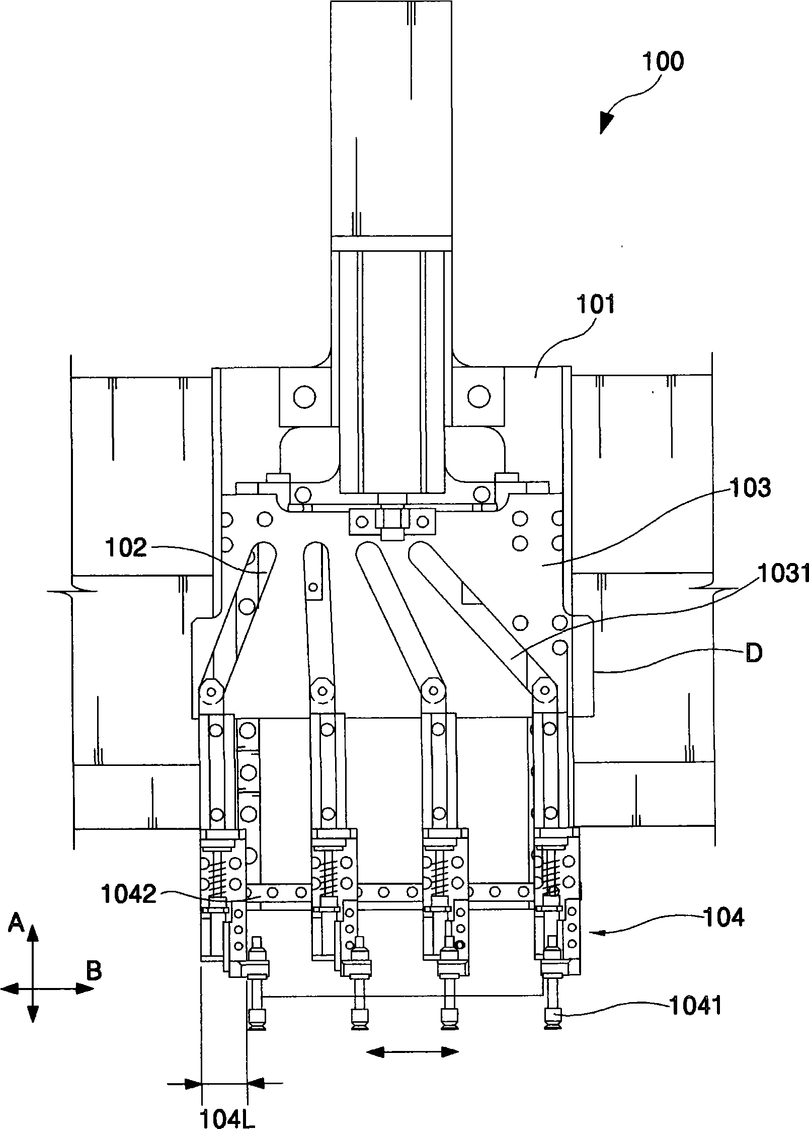 Apparatus for transferring packaged chips, test handler and method for manufacturing packaged chips