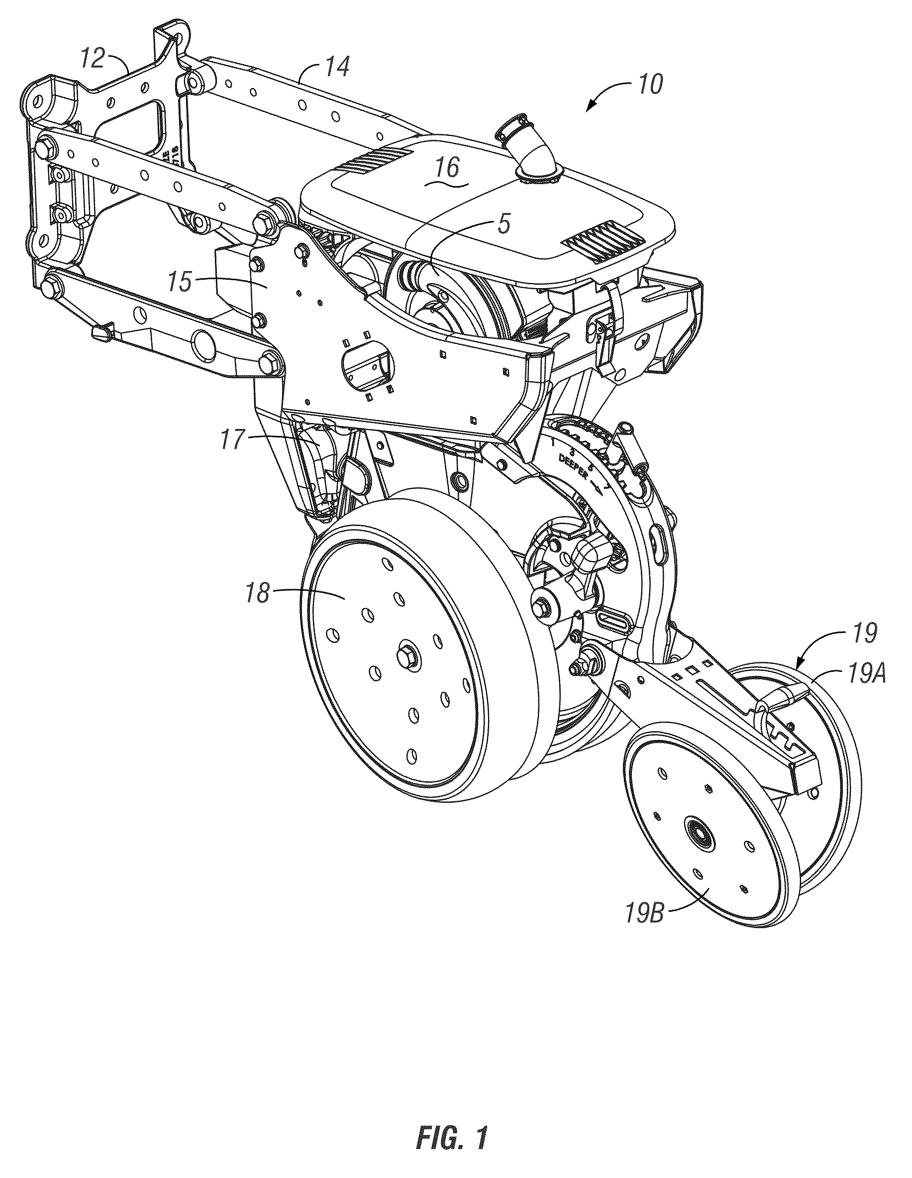 Air seed meter with internal drive