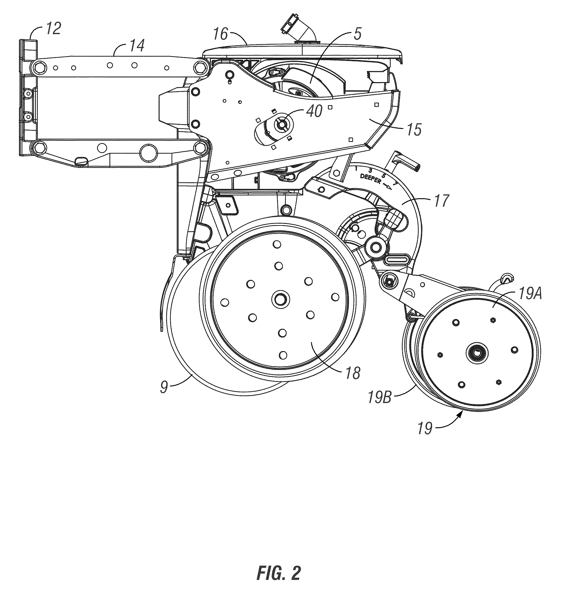 Air seed meter with internal drive