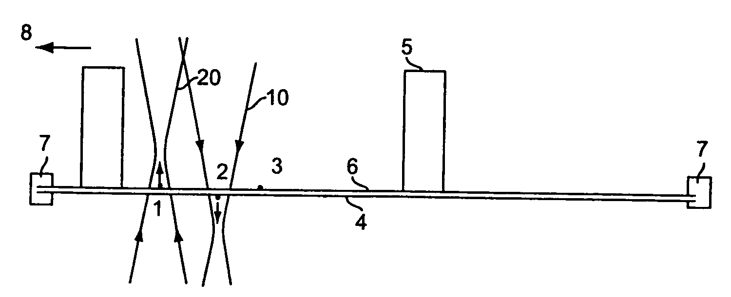 Means of removing particles from a membrane mask in a vacuum