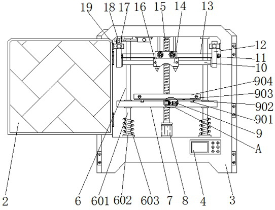 Angle-adjustable 3D printing device