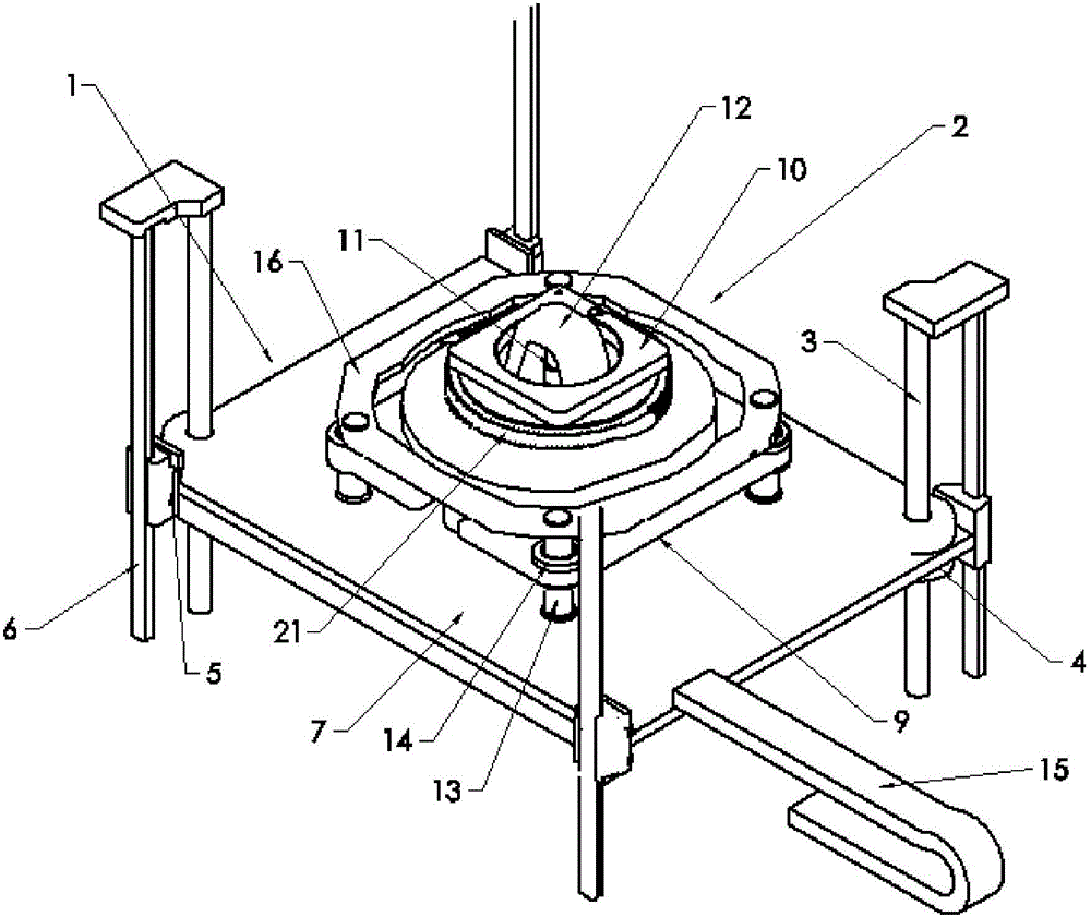 Lifting device for train non-pulling wheel flaw detection