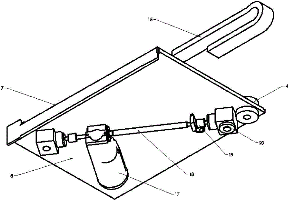 Lifting device for train non-pulling wheel flaw detection