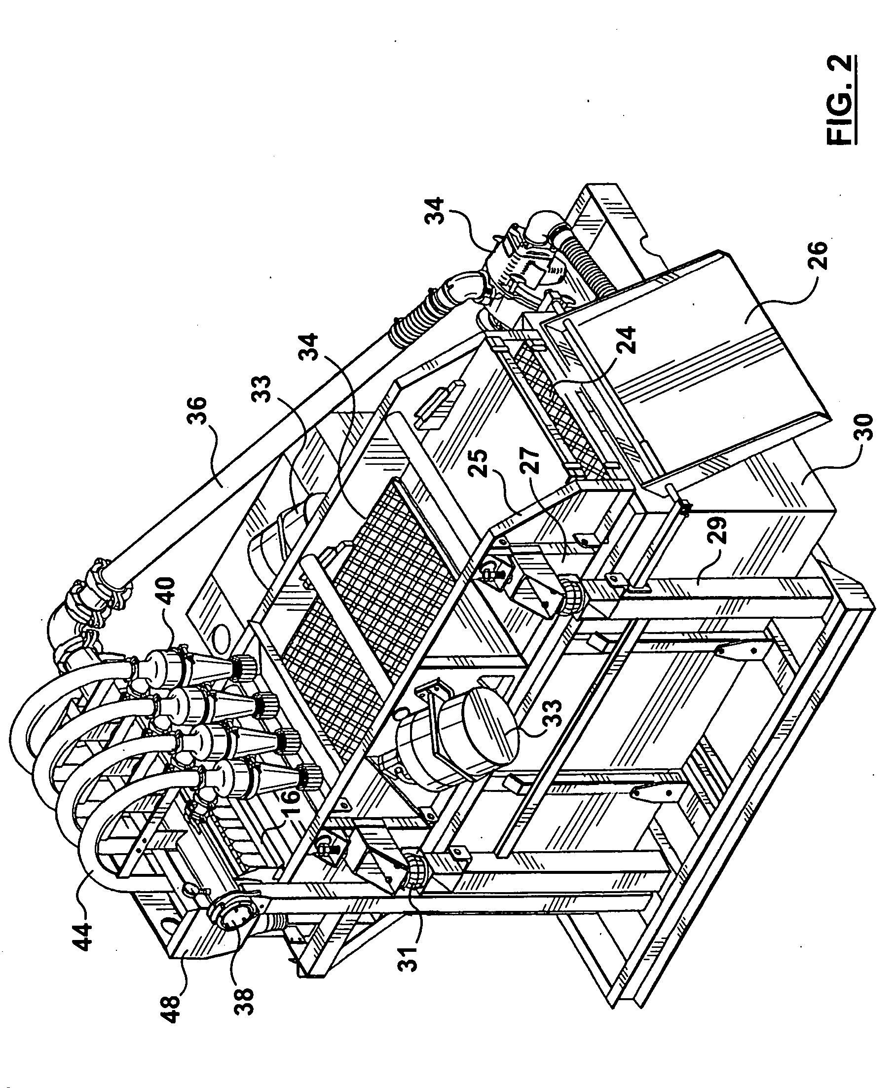 Apparatus for treating liquid waste material