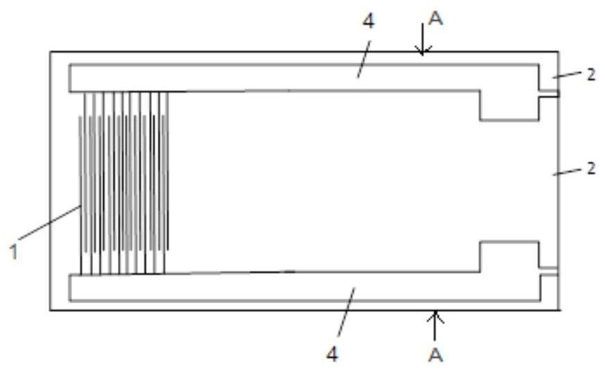 High temperature resistant interdigitated electrode protected by glass glaze outer surface, its preparation method and application