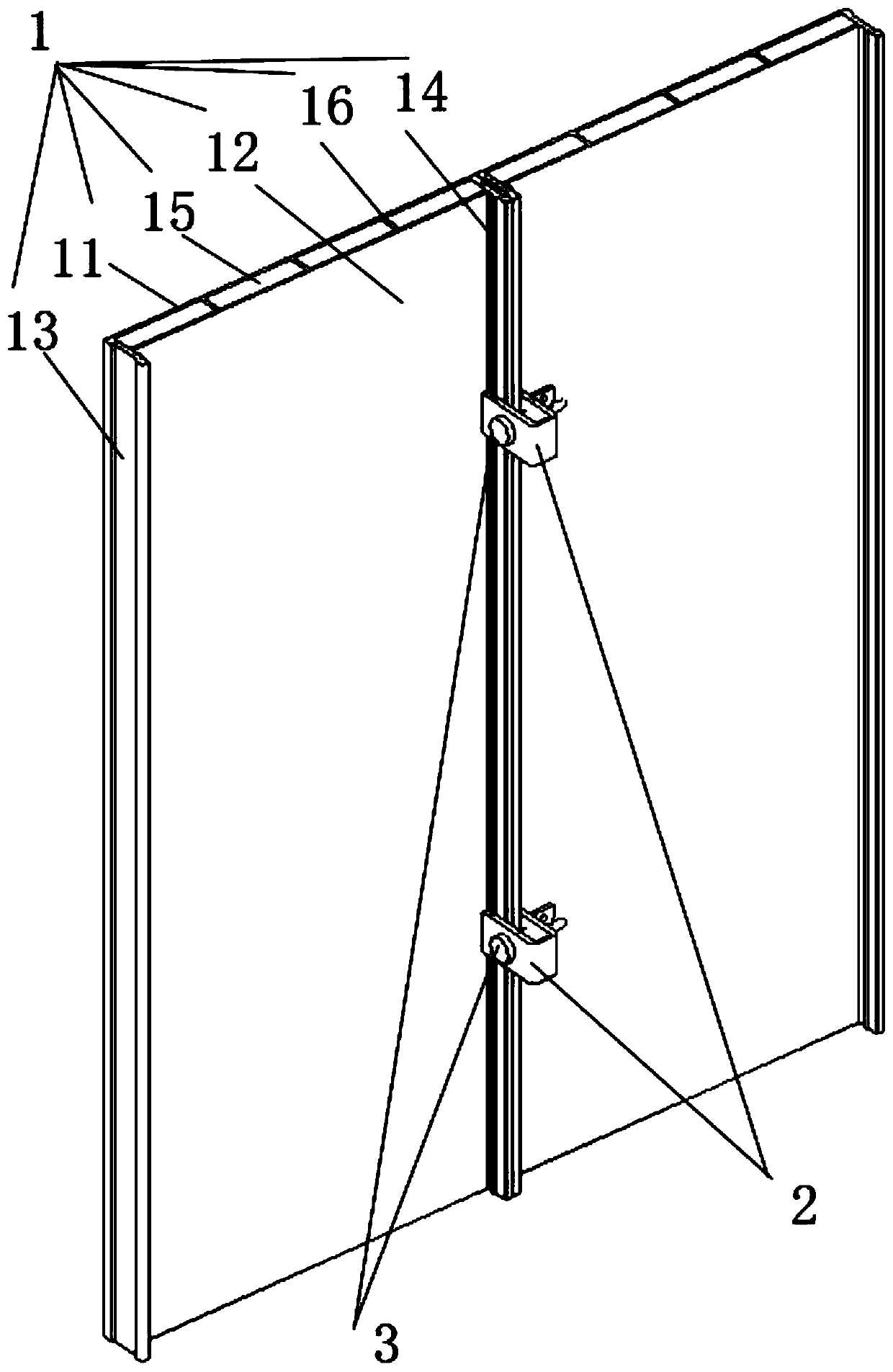 Clamping type composite aluminum alloy building template system