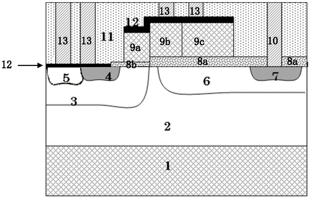 Radio-frequency LDMOS (laterally diffused metal oxide semiconductor) device and manufacturing method thereof