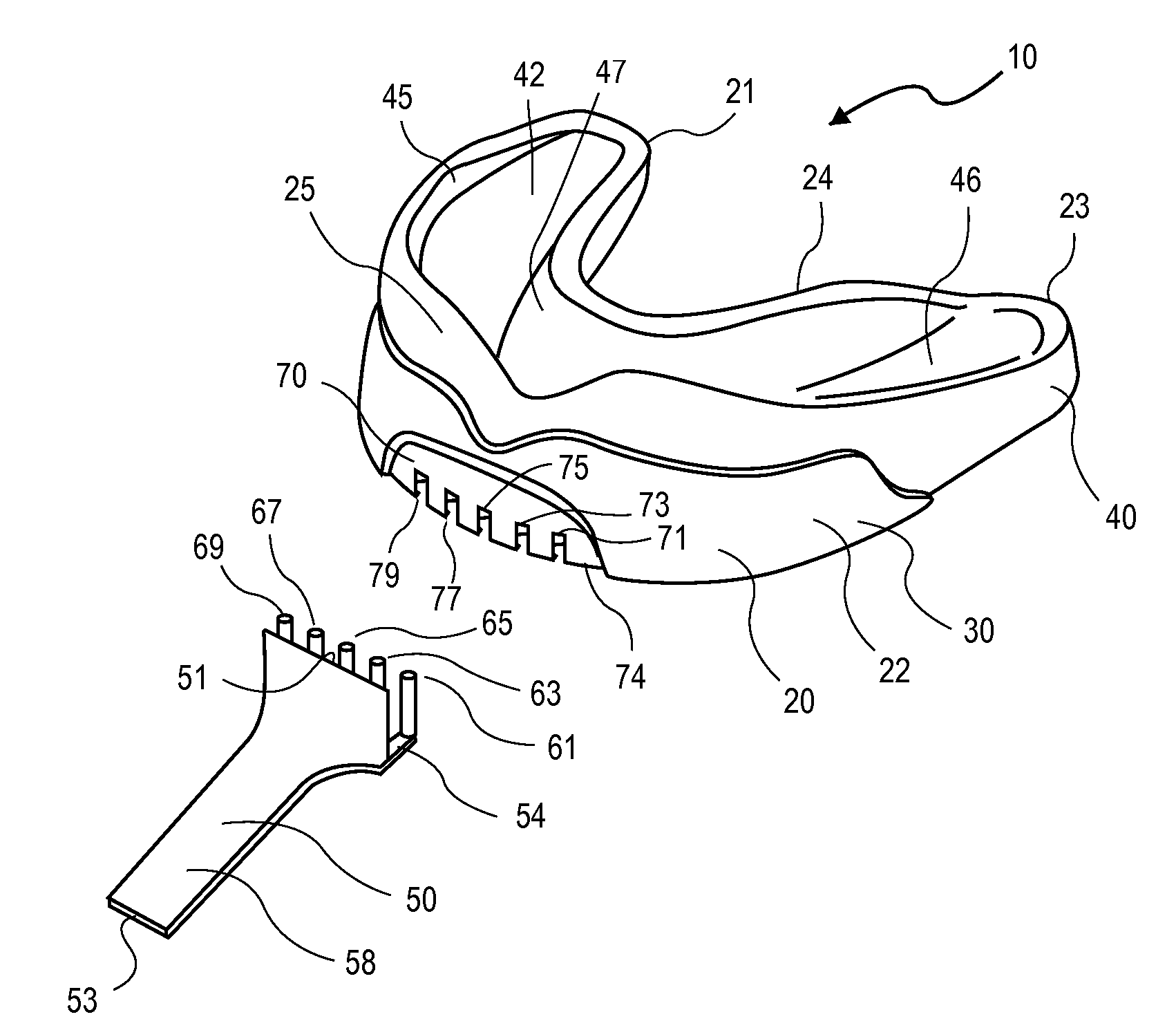 Mouthguard apparatus and related method