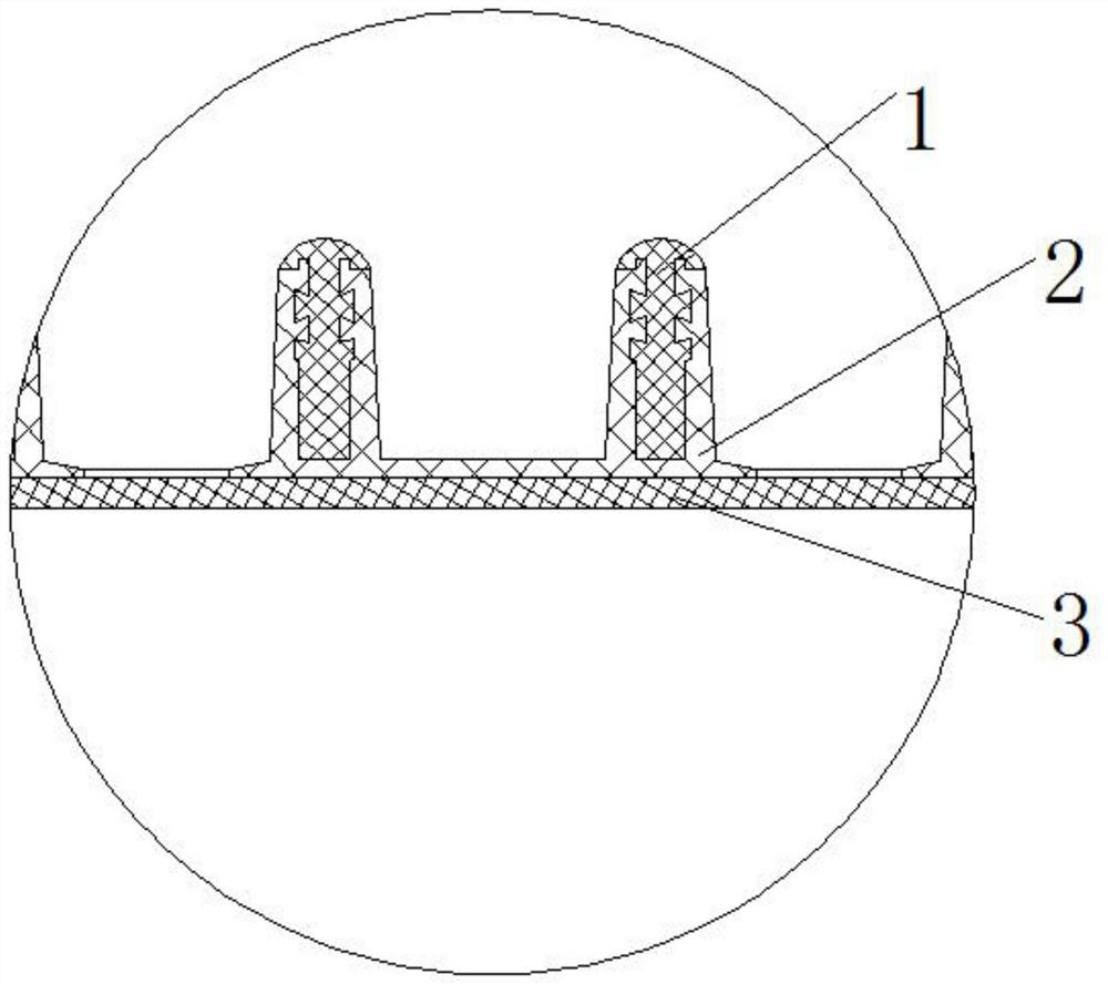 Polyethylene thermal-state winding solid-wall stud alloy pipe and manufacturing method thereof