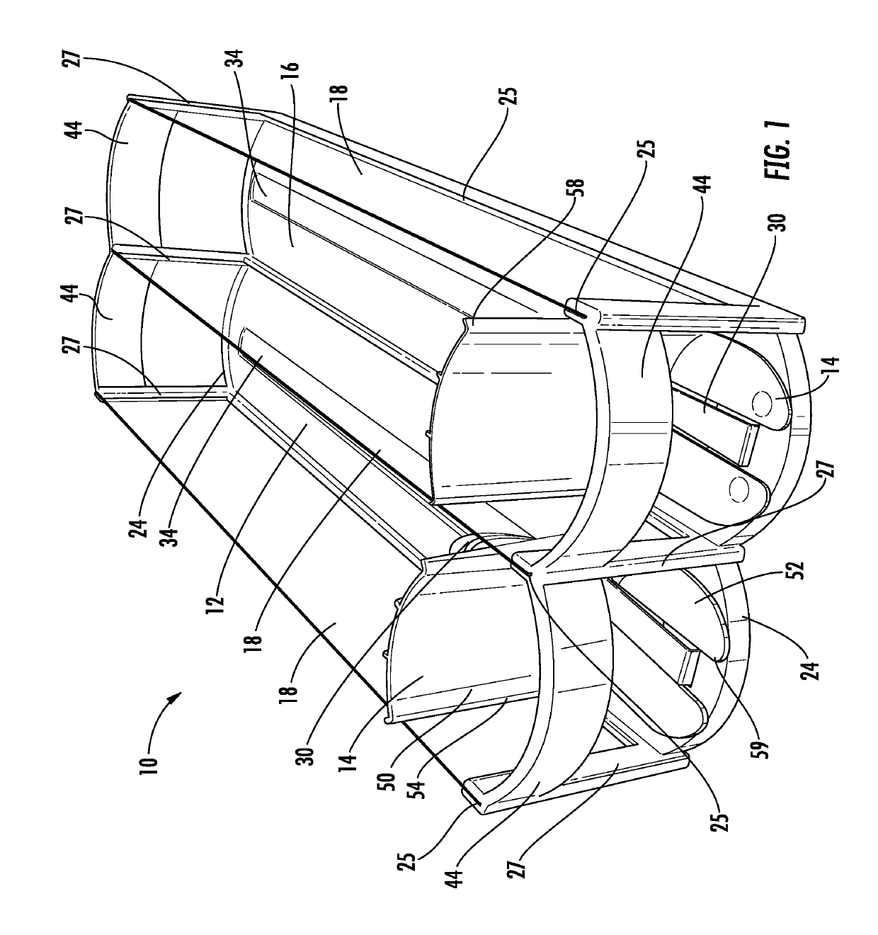 Product management display system with trackless pusher mechanism