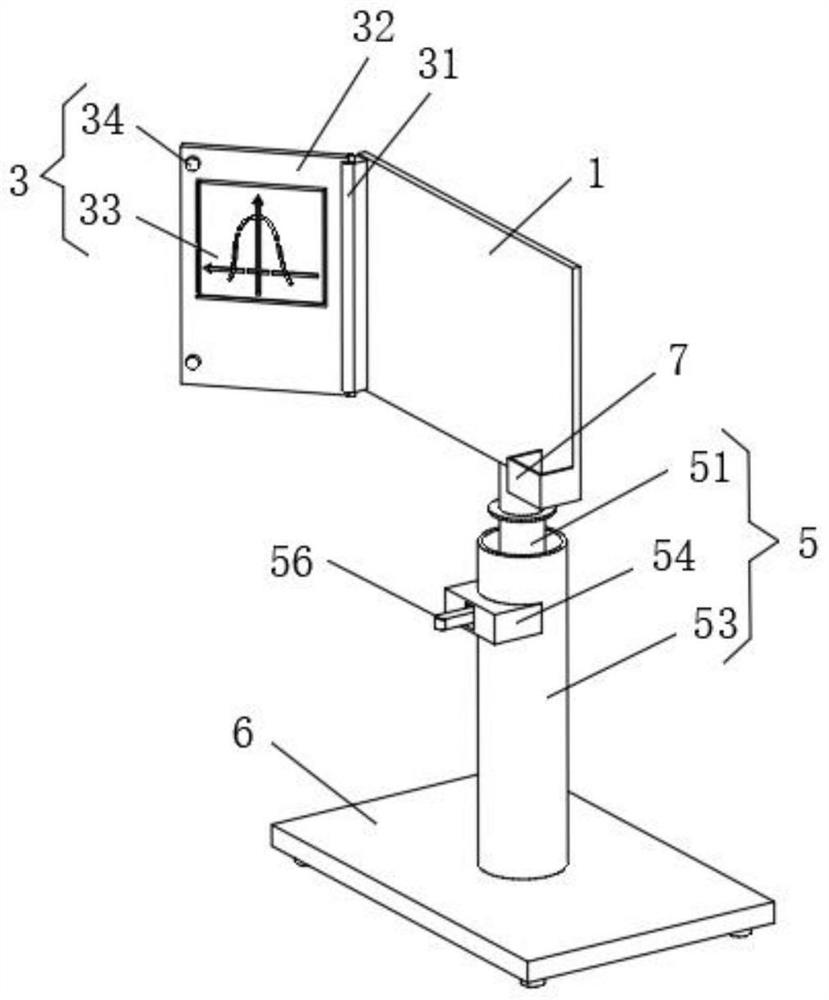 Mathematics teaching board capable of rapidly drawing function curve