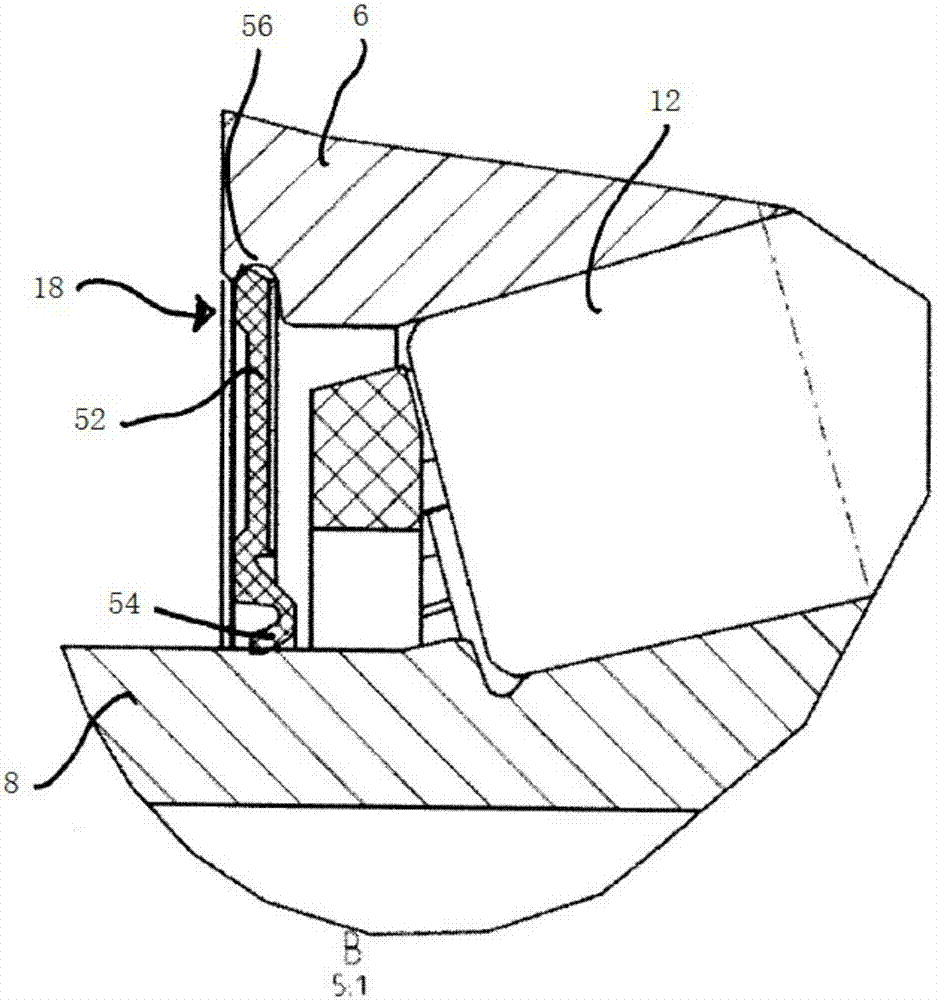 Rolling-element bearing unit for wheel bearing assembly