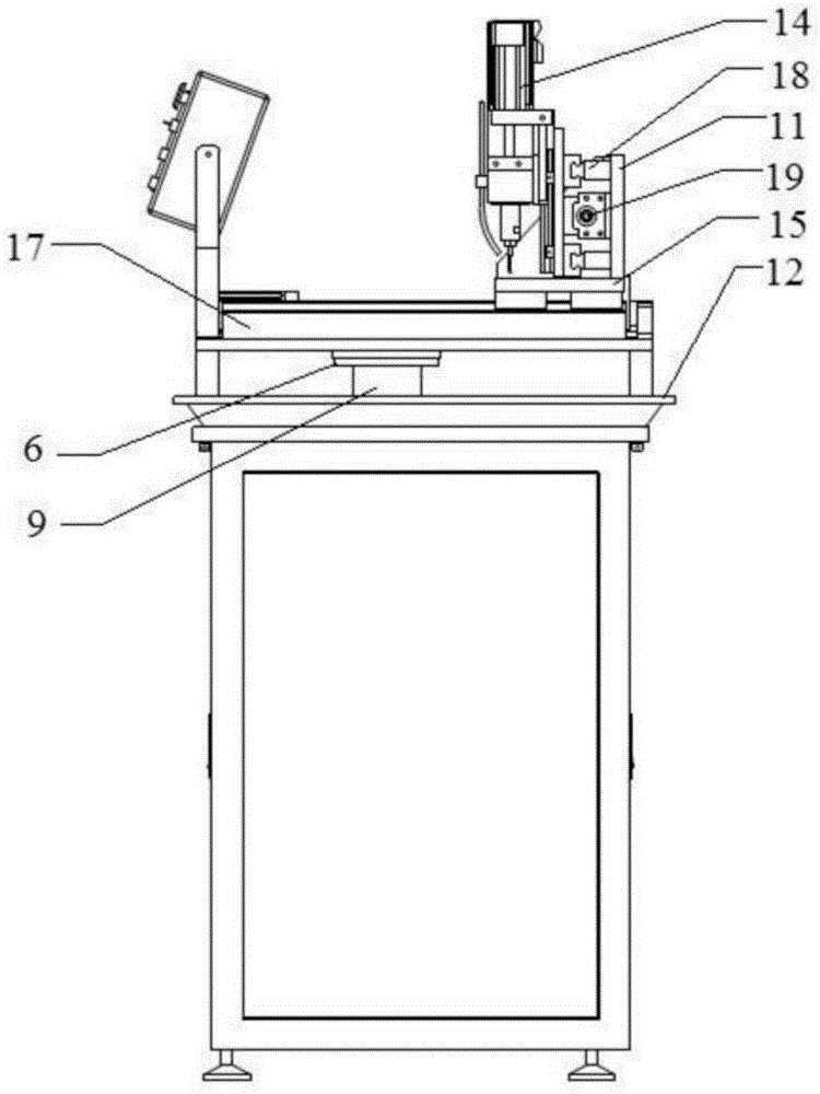 A double-head drilling and tapping machine tool