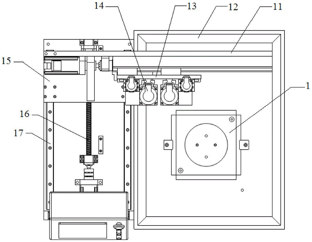 A double-head drilling and tapping machine tool