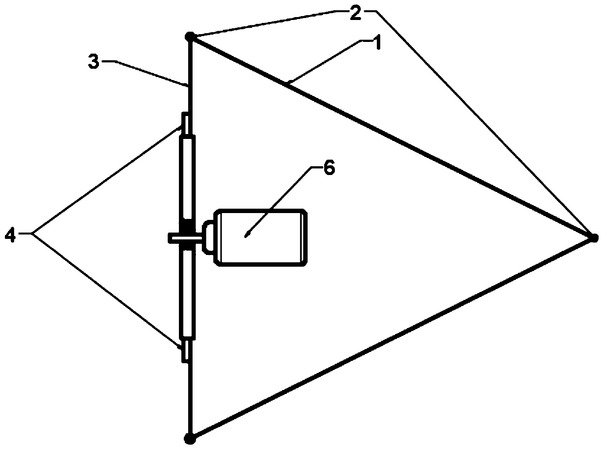 Adjustable-included angle support plate-type combustion stabilization device for scramjet engine