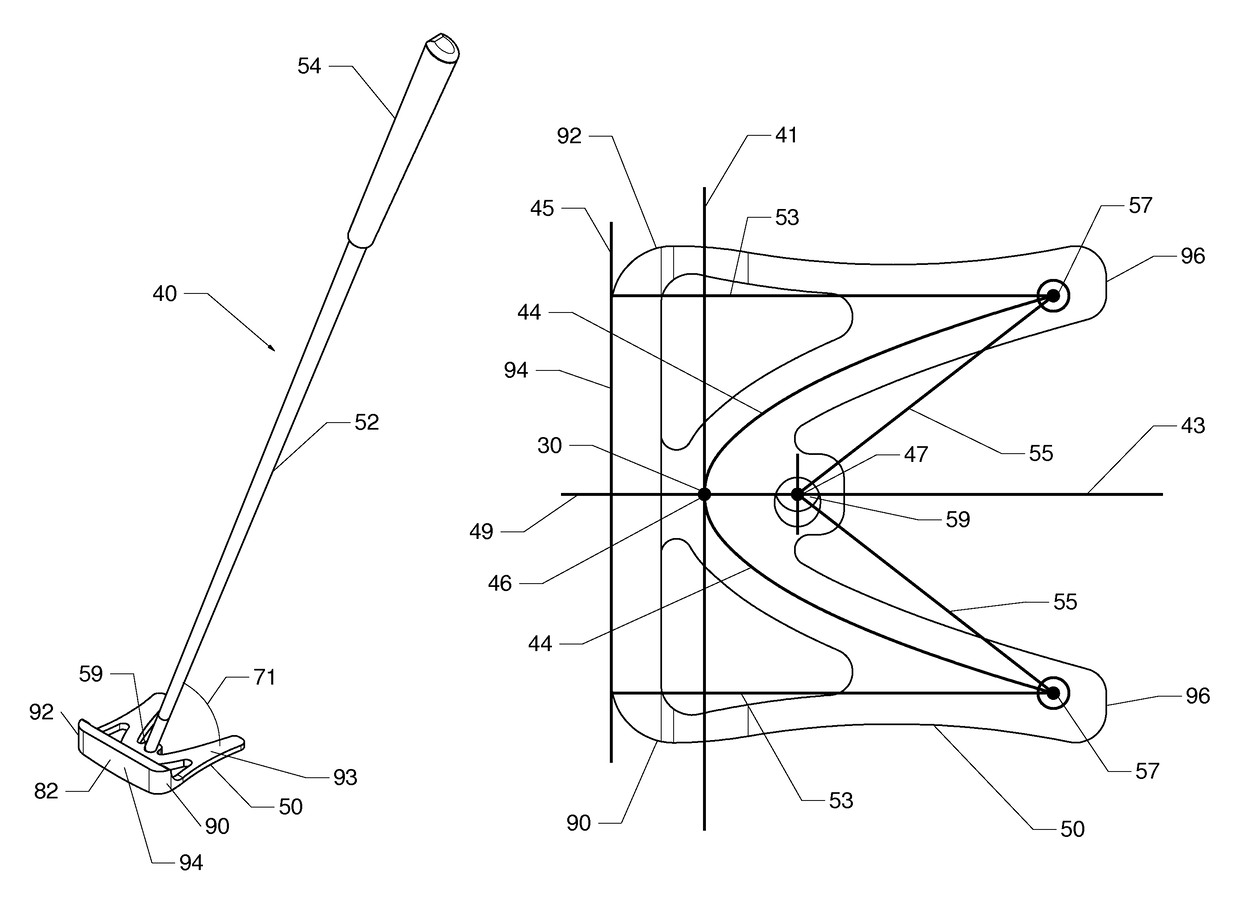 Parabolic golf club system