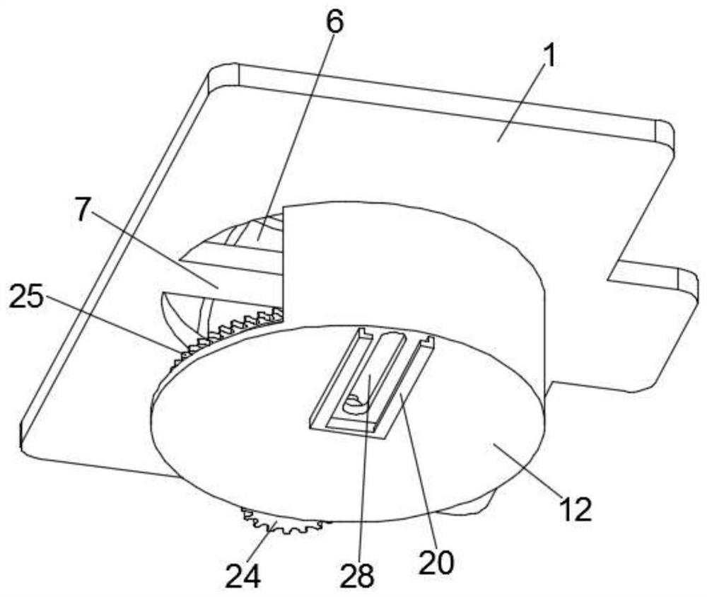 A kind of drilling device for metal plate processing that can quickly clean up debris