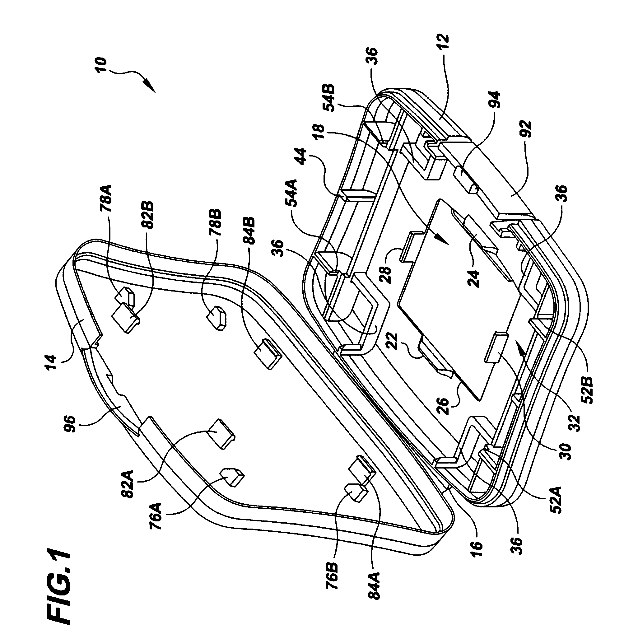 Protective case for six different sized memory cards