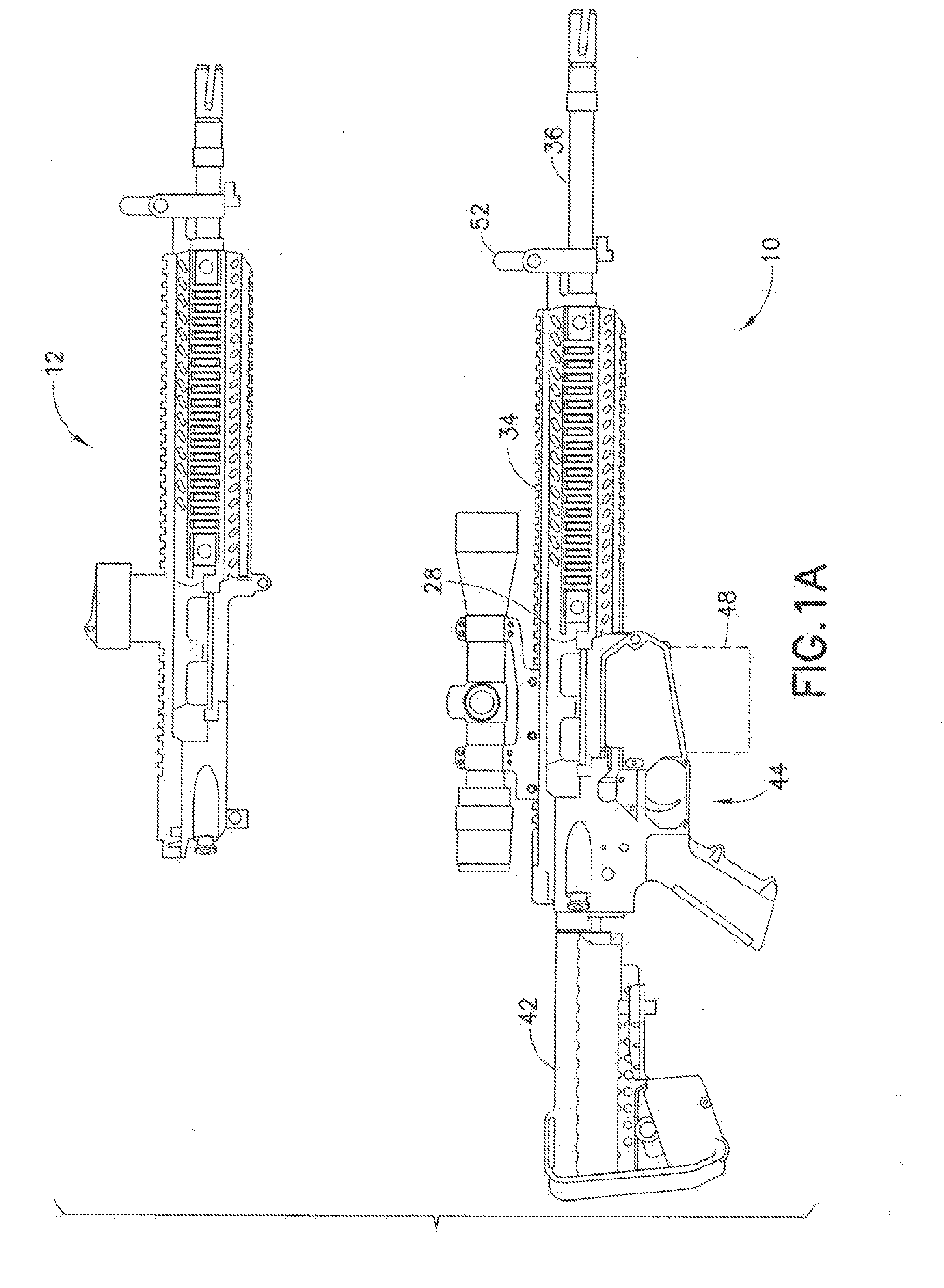 Modular automatic or semi-automatic rifle