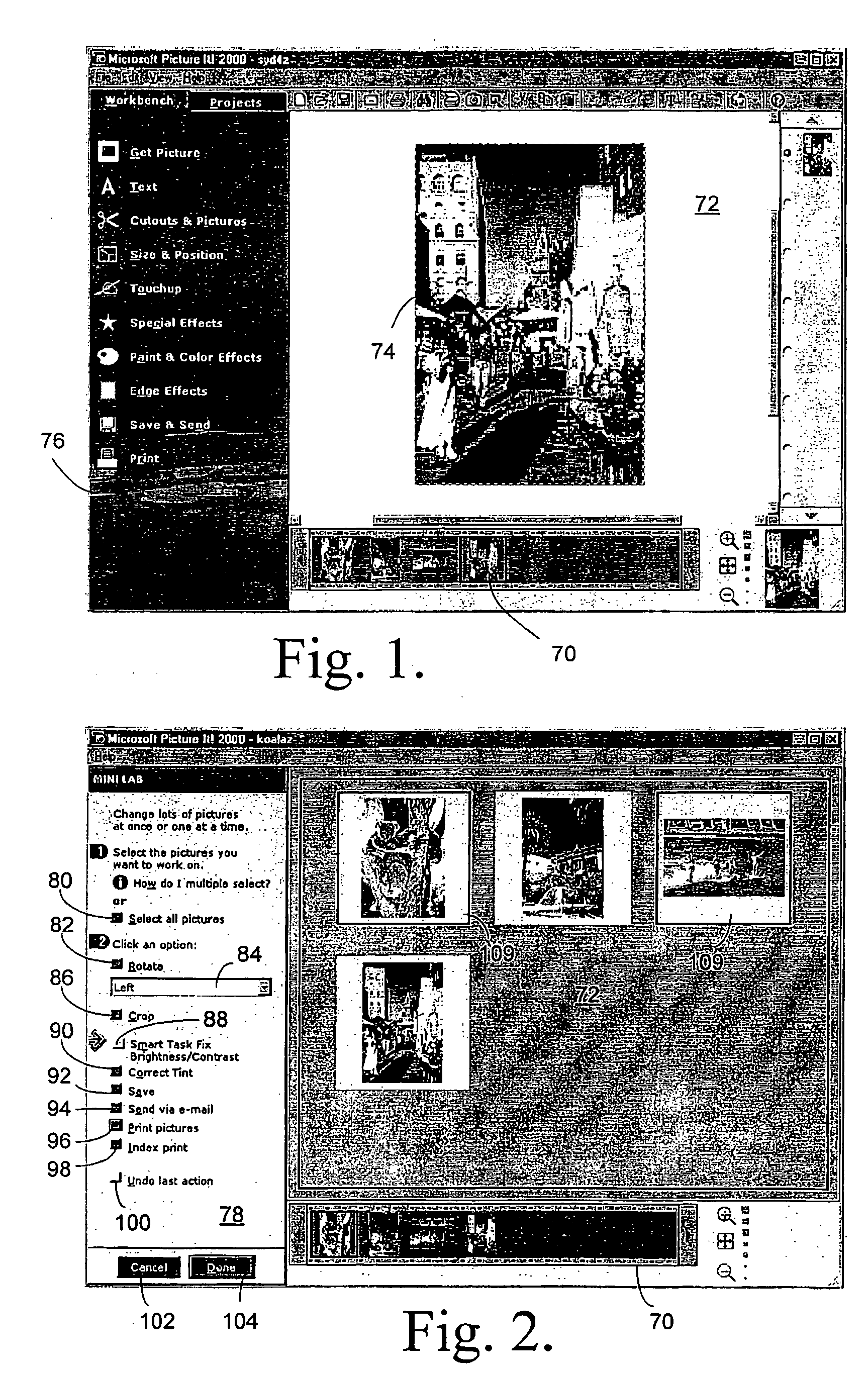 System and method for editing digitally represented still images