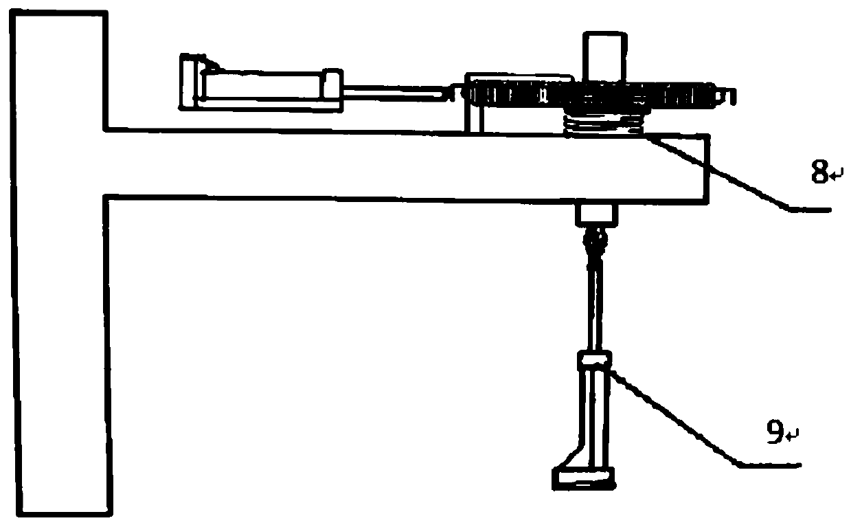 A spring stiffness measurement test device