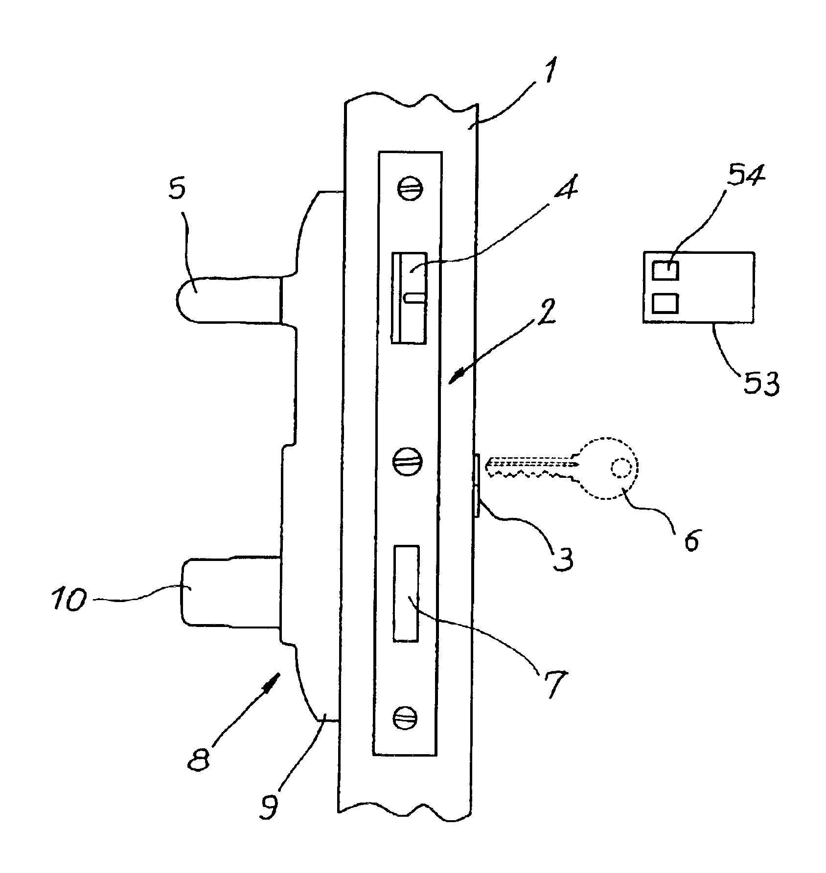 Control device for a lock mechanism