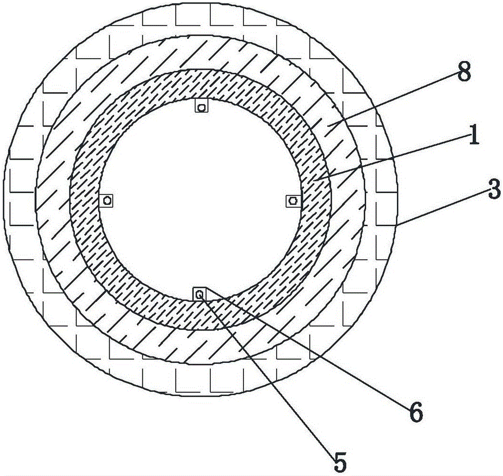 Round top pipe correction adjustment pipe