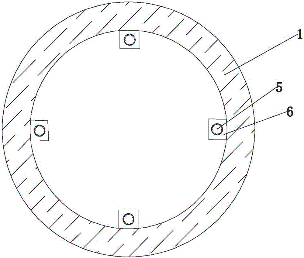 Round top pipe correction adjustment pipe