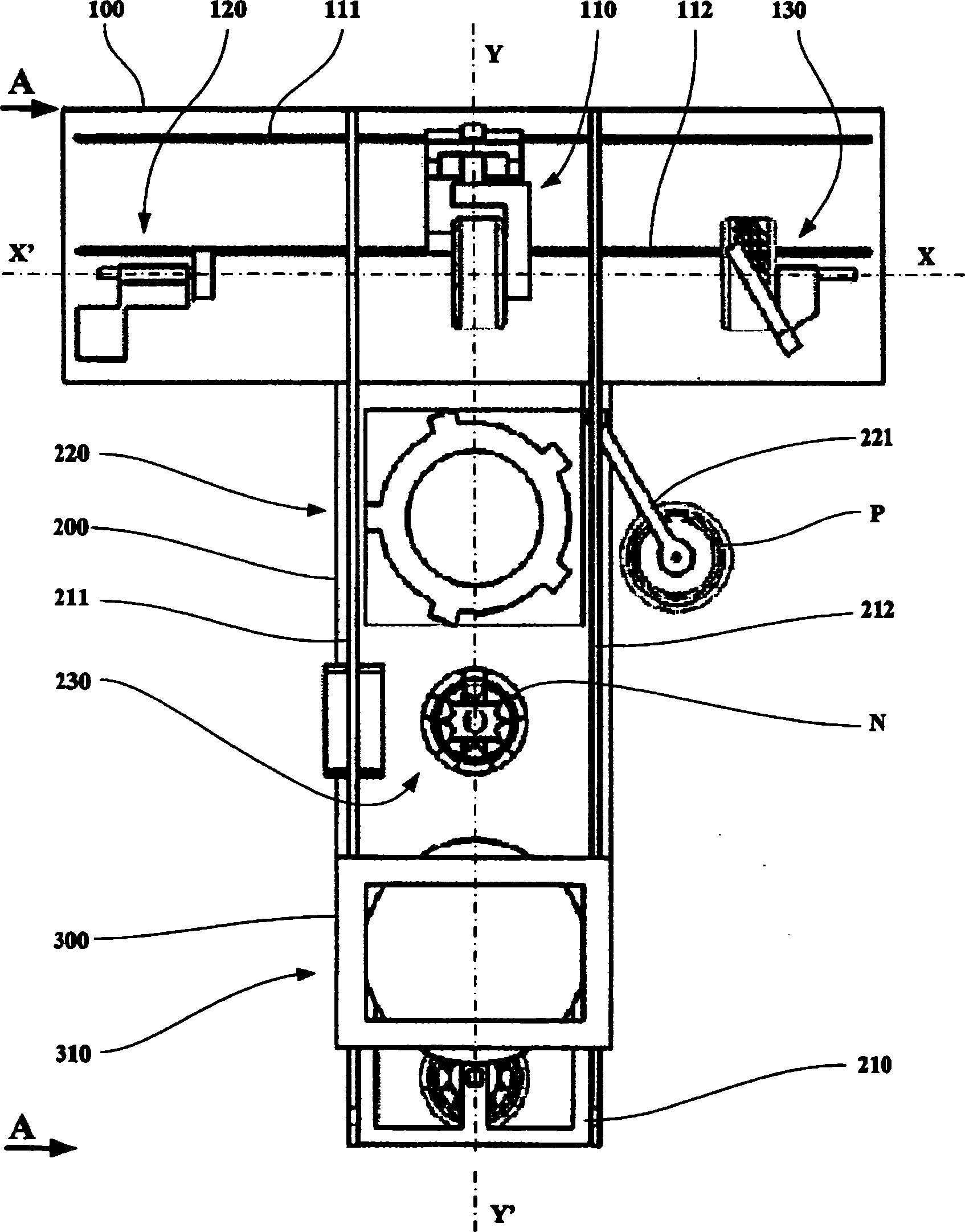 Improved machine for assembling and vulcanizing tires