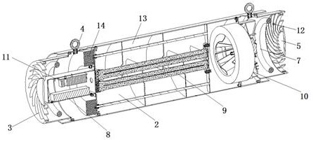 Ceiling type indoor air circulation disinfection equipment