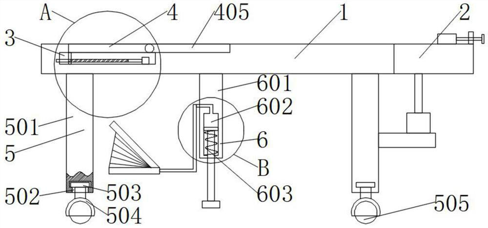 Examination table for ultrasonic department