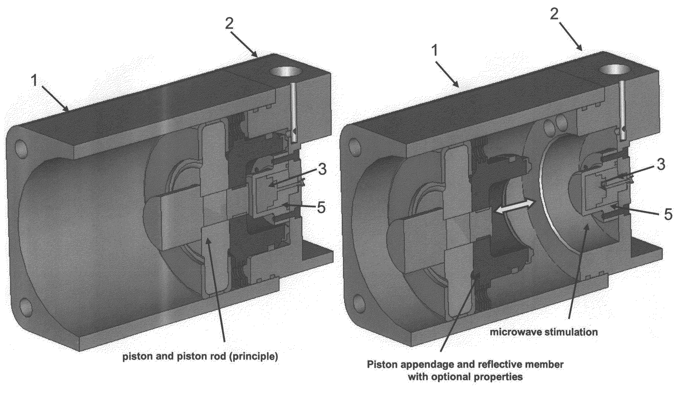 Distance measuring device and method for determining a distance, and a suitable reflective member