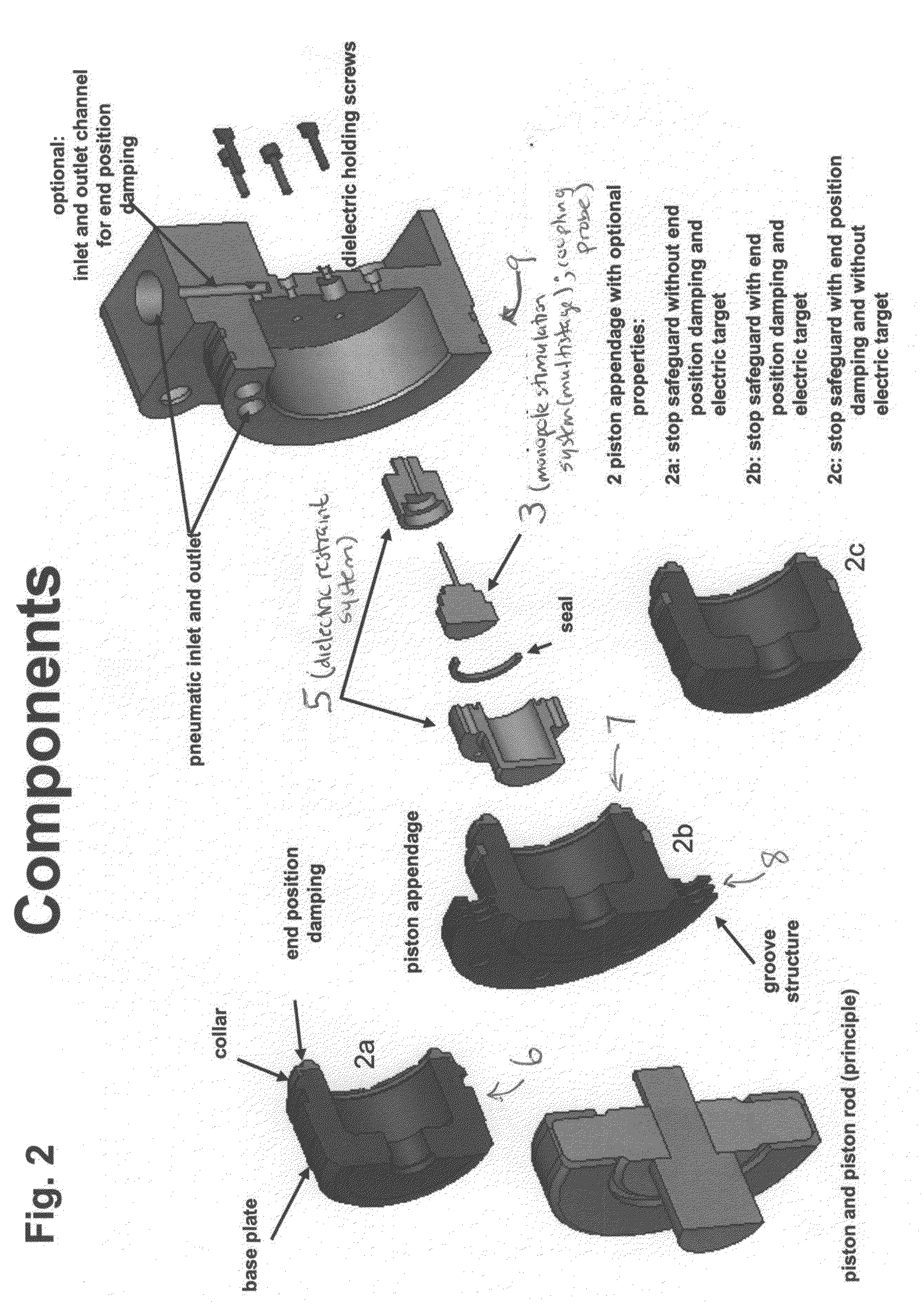 Distance measuring device and method for determining a distance, and a suitable reflective member