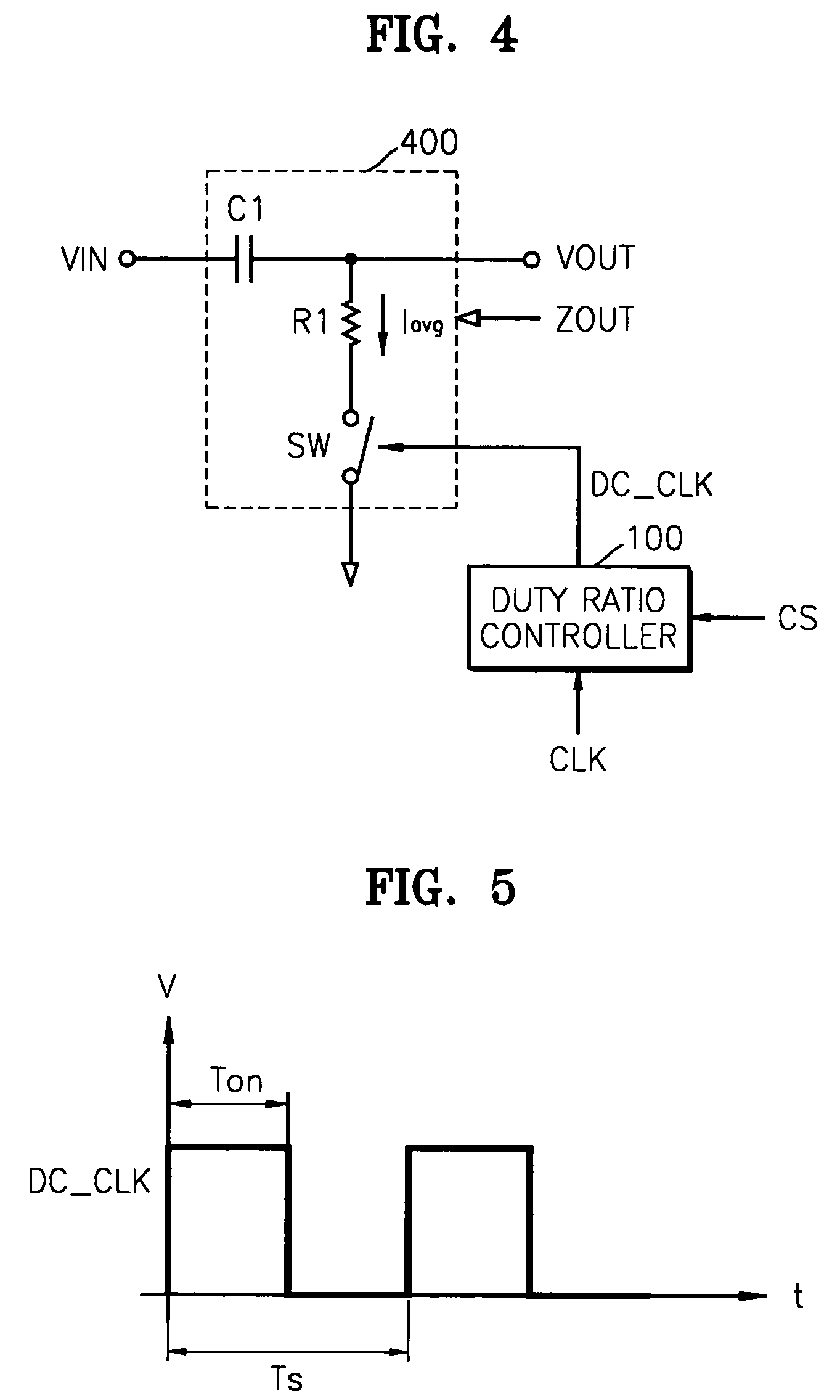 Device for controlling a frequency response by scaling an impedance