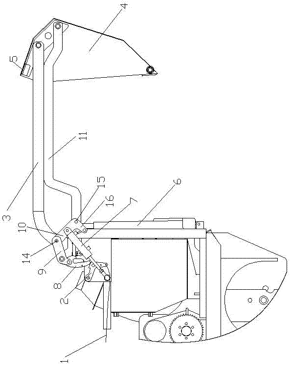 Automatic ash dumping device for garbage bin of sweeping machine