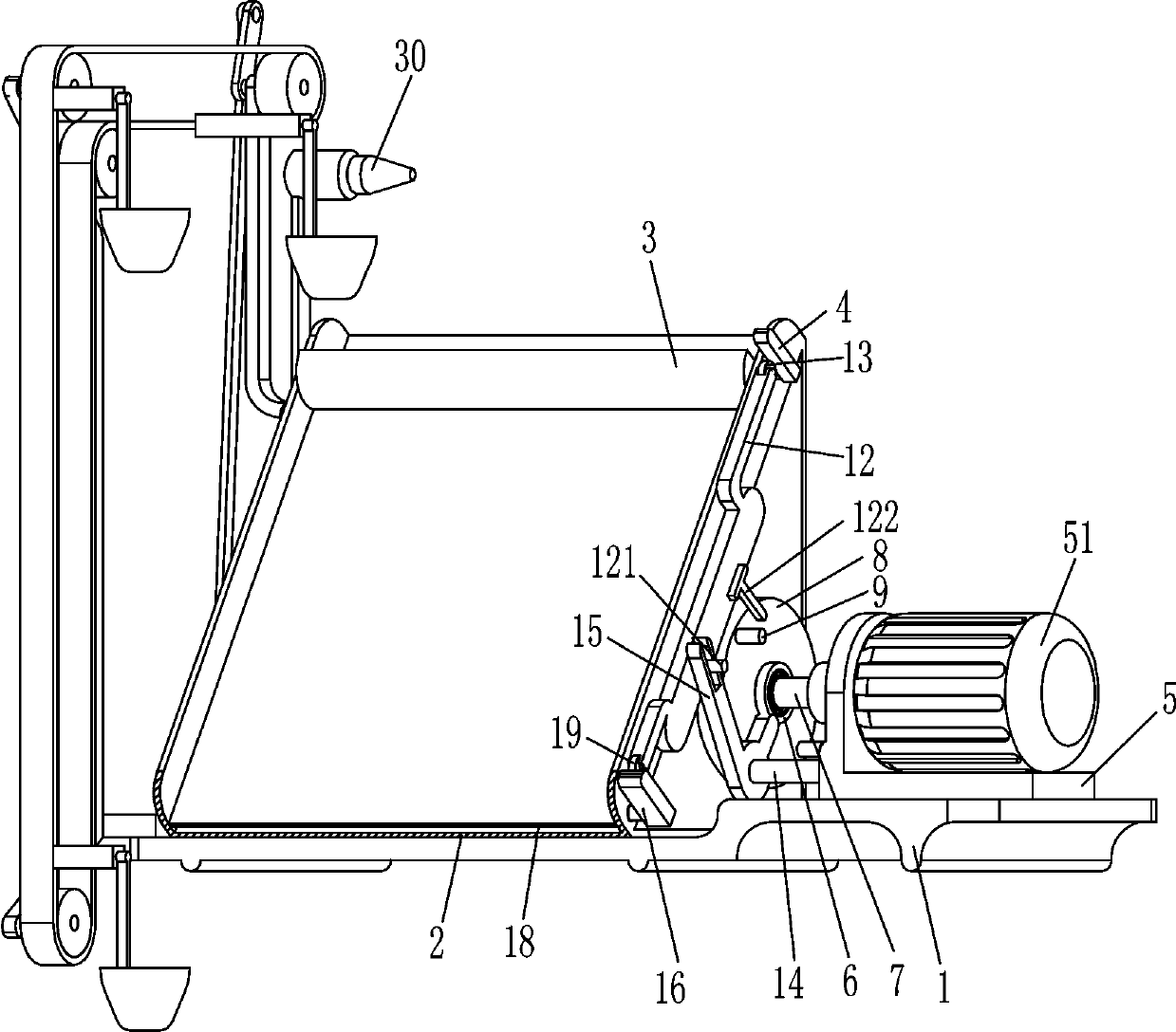 Lead plate manufacturing device used in cooperation with lead melting pool