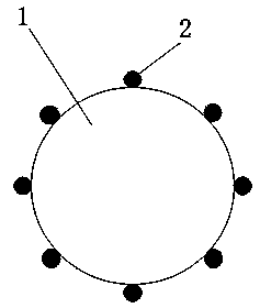 Round solid concrete pile body strain monitoring method based on FBG sensor